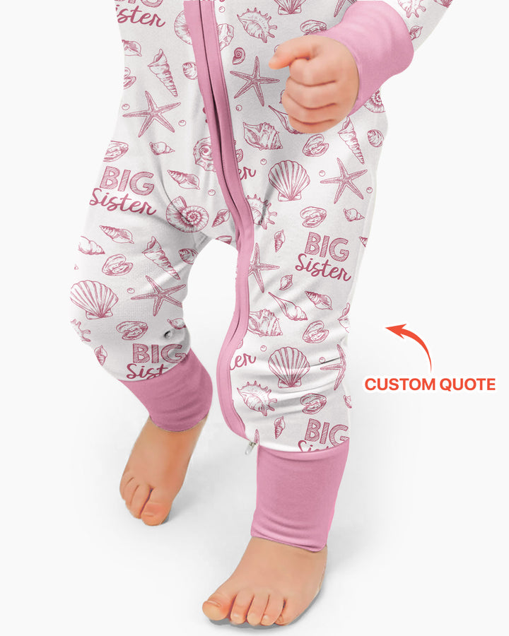 Coquette Seashell Matching Sibling Bamboo Convertible Zippy
