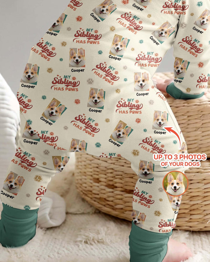 Gerippte Babykleidung mit individuellem Foto - Weich &amp; Skizzenhaft