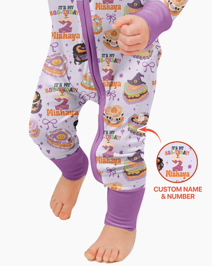 Custom Halloween Birthday Bamboo Convertible Zippy