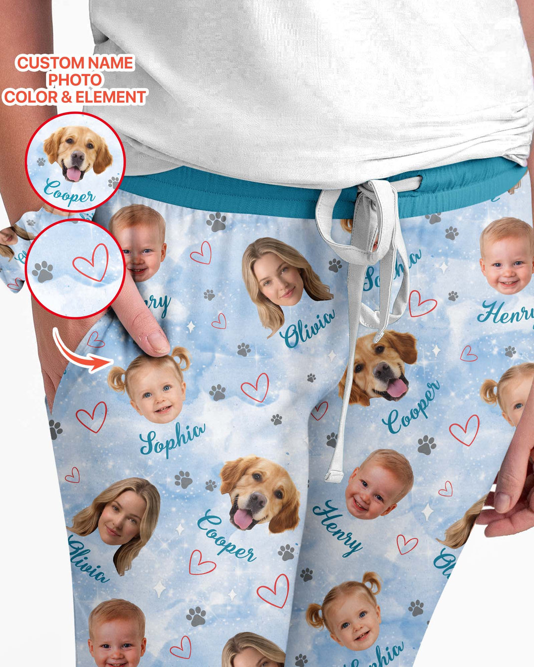 Personalized Family Matching Bamboo Women Pajama Set
