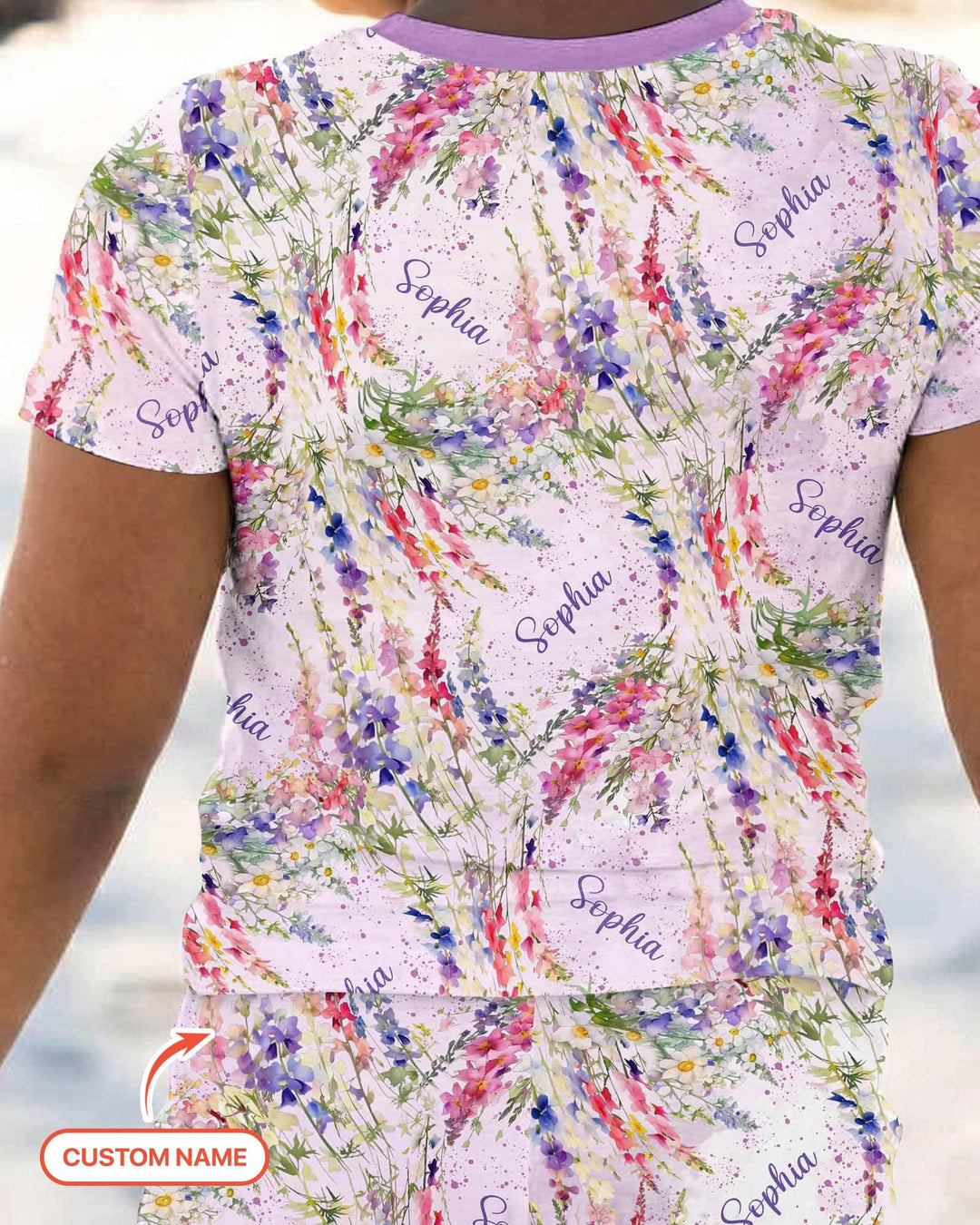 Zweiteiliges, kurzärmliges Pyjama-Set mit Marienkäfern