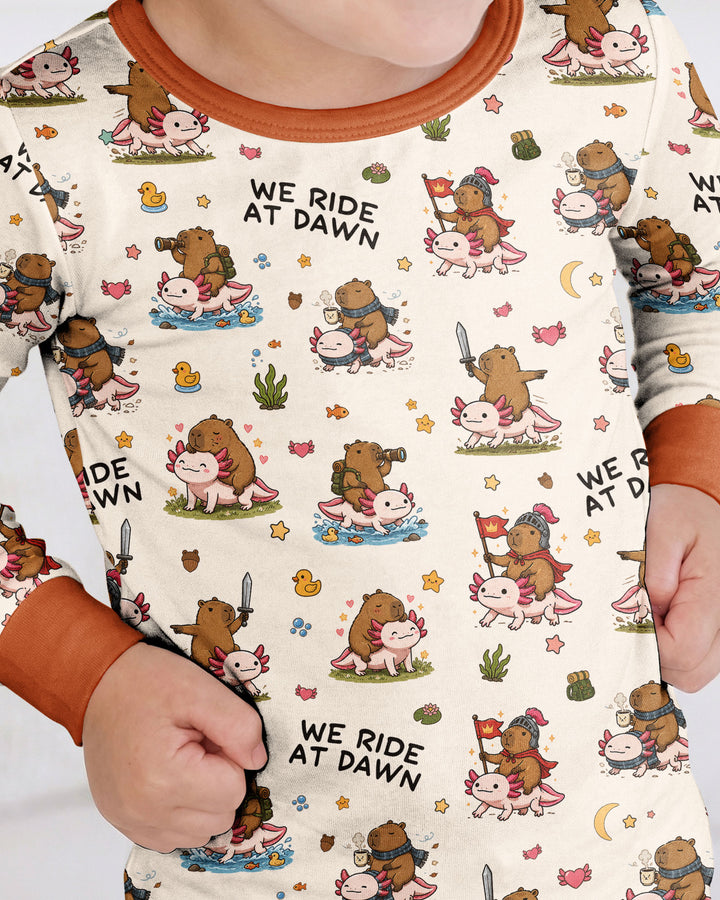 We Ride At Dawn Bamboo Two Piece Long Sleeve Pajama Set