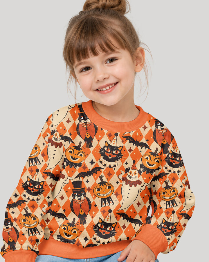 Vintage Halloween Carnival Bamboo Crewneck Sweatshirt