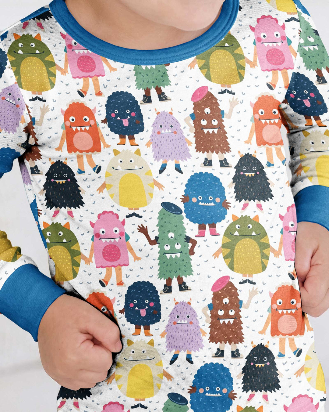 (Not So) Scary Monsters Bamboo Two Piece Long Sleeve Pajama Set