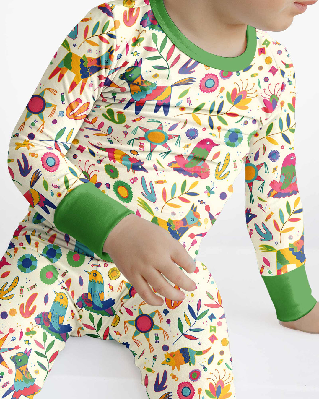 Party Piñatas Bamboo Two Piece Long Sleeve Pajama Set