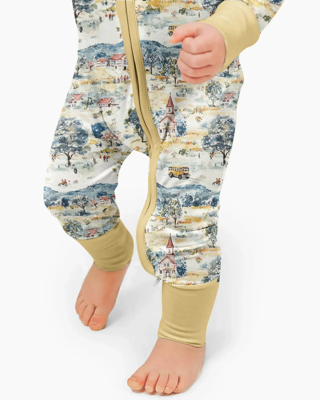 Gerippte Babykleidung mit individuellem Foto - Weich &amp; Skizzenhaft