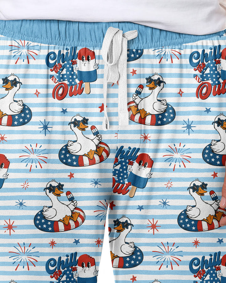 Chill the Fourth Out Bamboo Men's Pajama Set