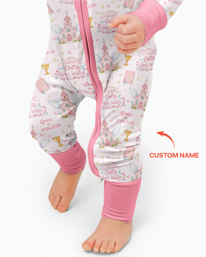 Gerippte Babykleidung mit individuellem Foto - Weich &amp; Skizzenhaft