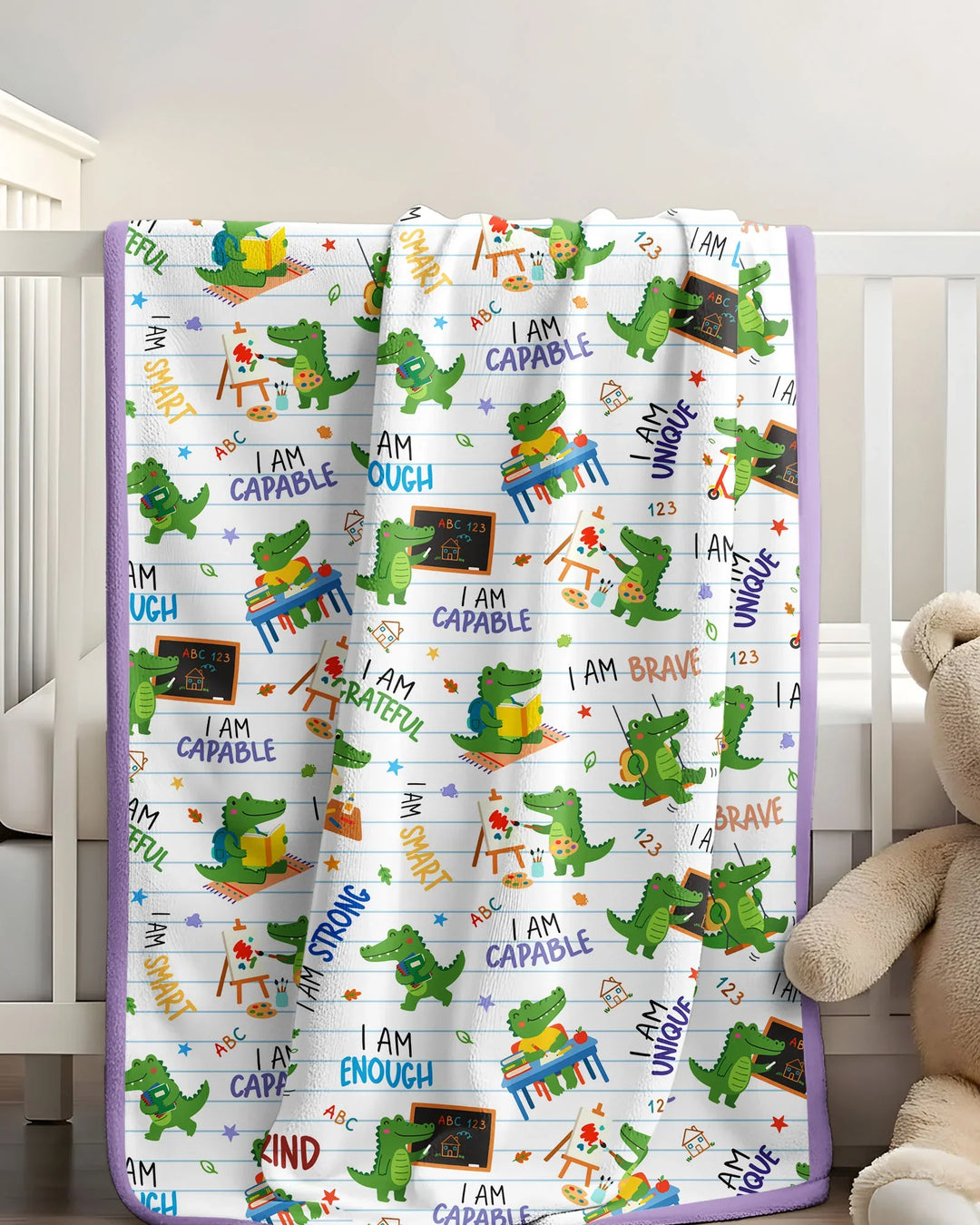 Brave Gator Days Bamboo Blanket
