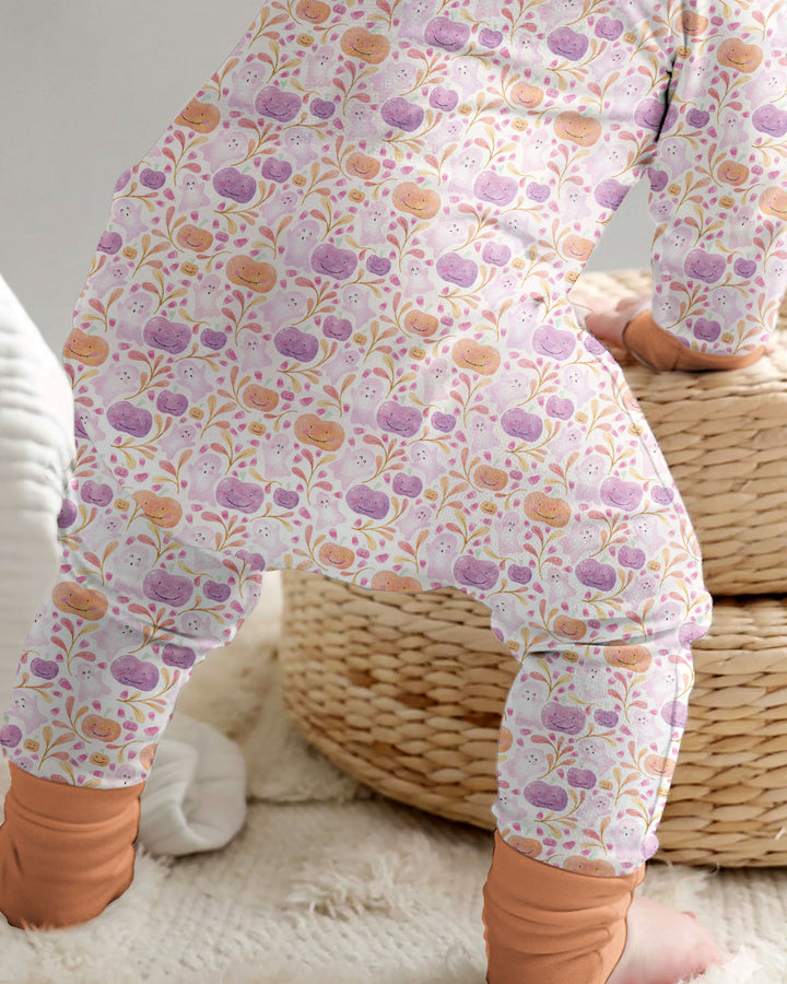 Pastel Pumpkins and Ghosts Bamboo Convertible Zippy
