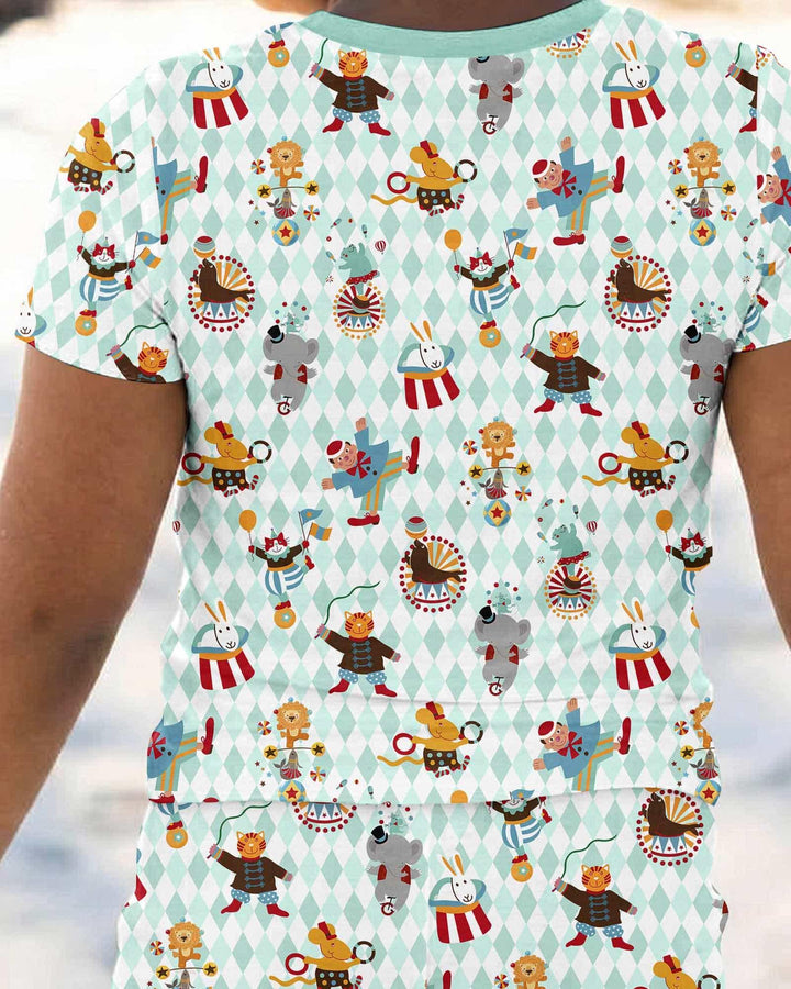Zweiteiliges, kurzärmliges Pyjama-Set mit Marienkäfern