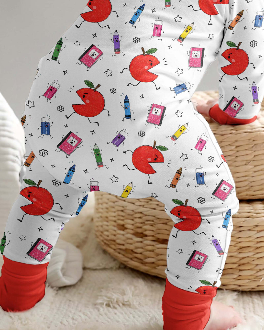 Gerippte Babykleidung mit individuellem Foto - Weich &amp; Skizzenhaft