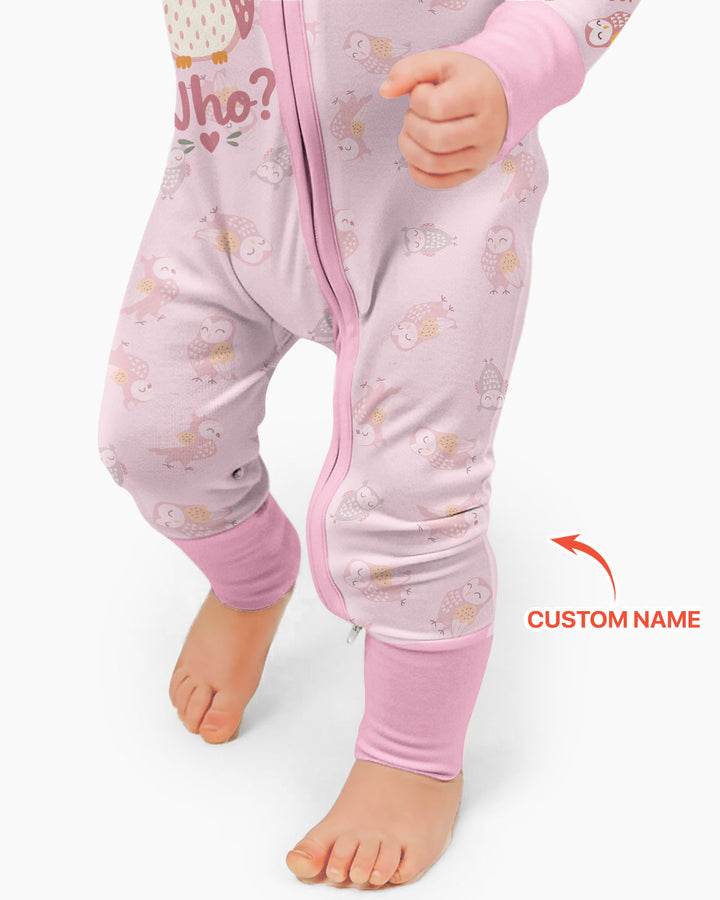 Custom Name Twin Owl Who's Who Bamboo Convertible Zippy