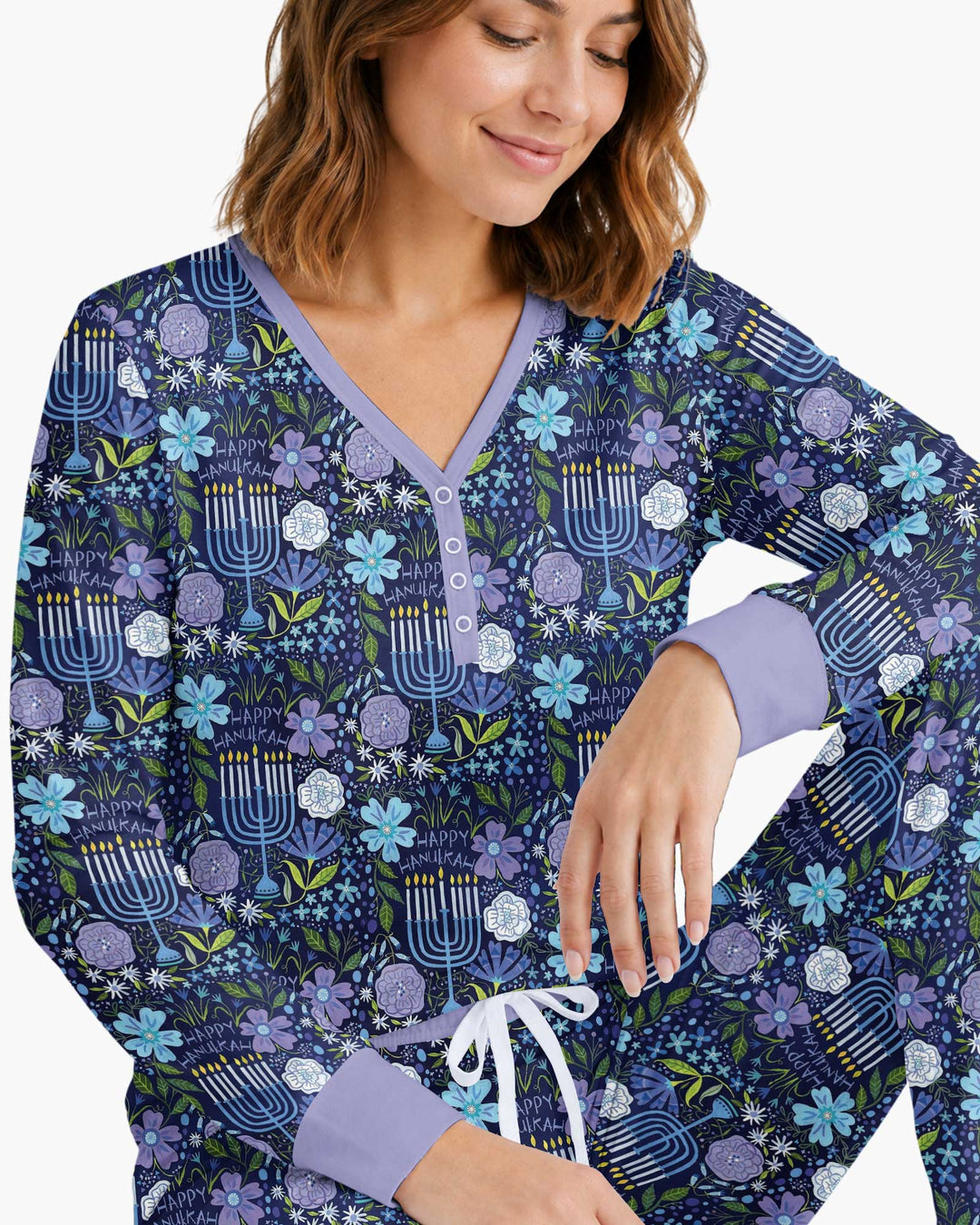 Hanukkah Me and Mom Matching Bamboo Women Pajama Set