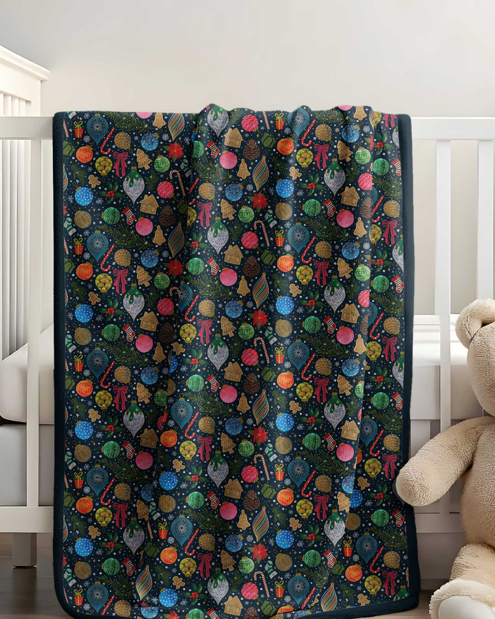 Holiday Ditsy Bamboo Blanket