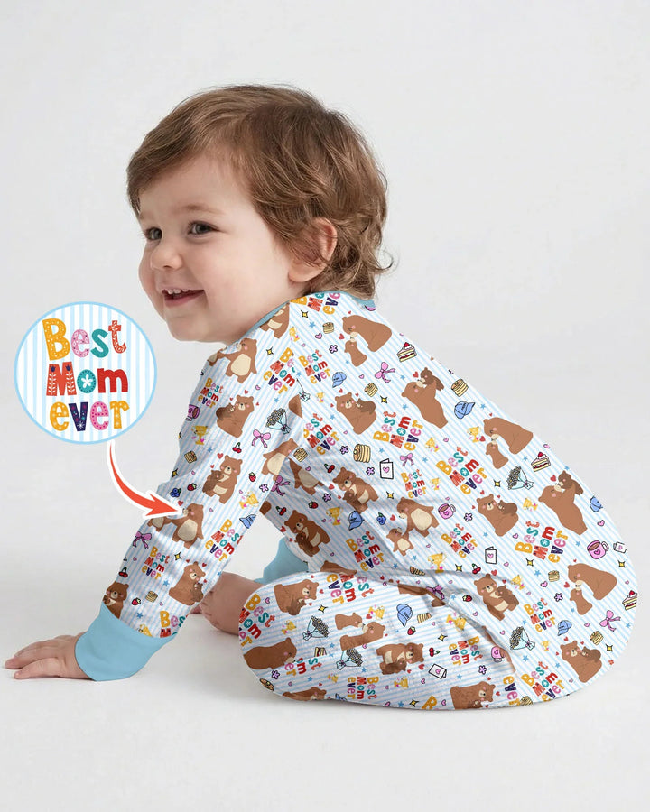 Gerippte Babykleidung mit individuellem Foto - Weich &amp; Skizzenhaft