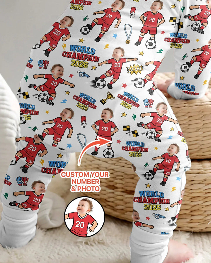 Gerippte Babykleidung mit individuellem Foto - Weich &amp; Skizzenhaft