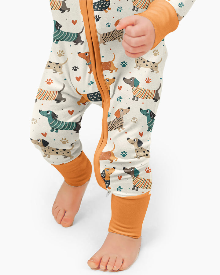 Cartoon Dachshund Bamboo Convertible Zippy