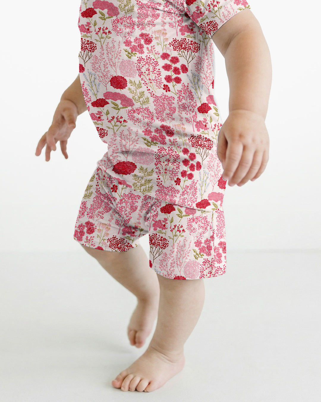 Blushing Wildflowers Bamboo Two Piece Short Sleeve Shorts Pajama Set