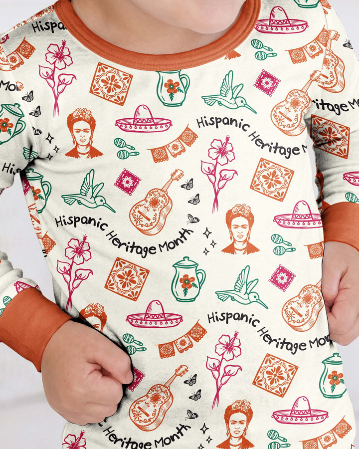 Hispanic Heritage Month Bamboo Two Piece Long Sleeve Pajama Set