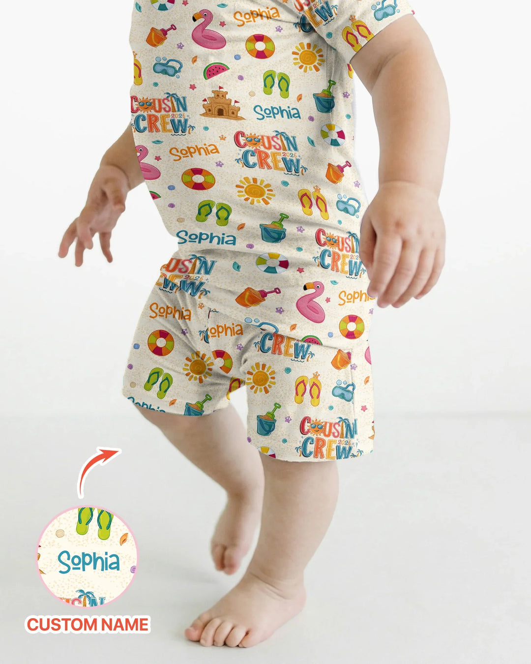 Schlafanzug-Set zweiteilig, kurze Ärmel, kurze Hose, Bambus