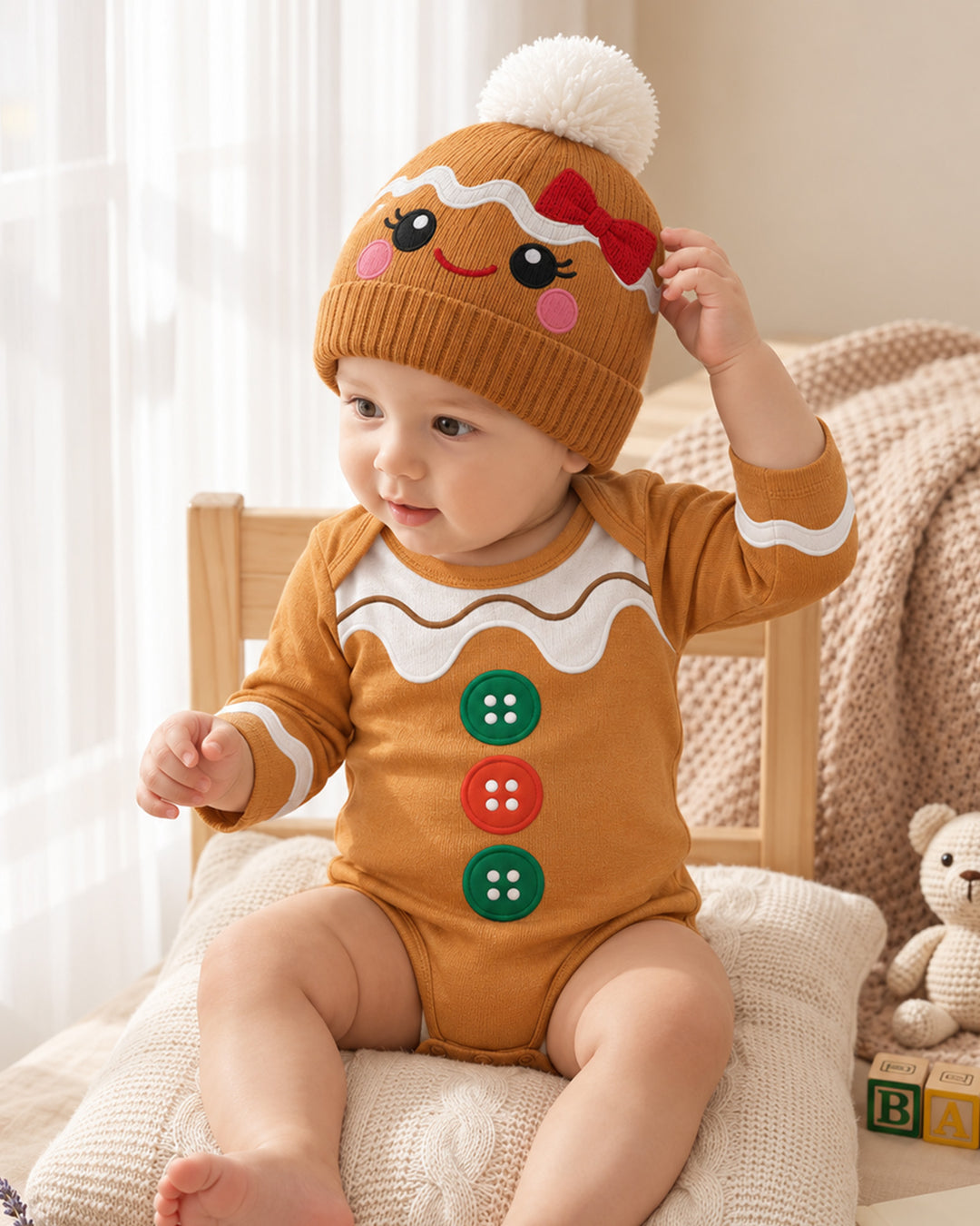 Little Gingerbread Cutie Bamboo Bodysuit