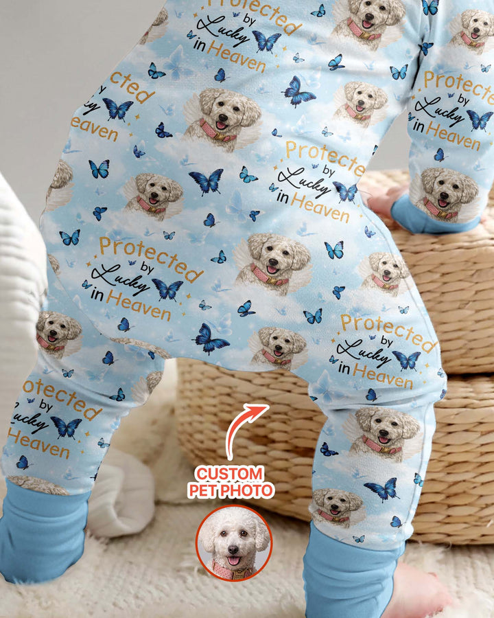 Gerippte Babykleidung mit individuellem Foto - Weich &amp; Skizzenhaft