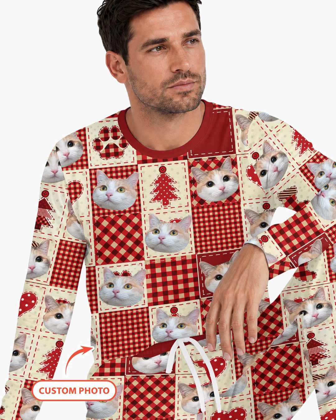 Christmas Ugly Pet Bamboo Men's Pajama Set
