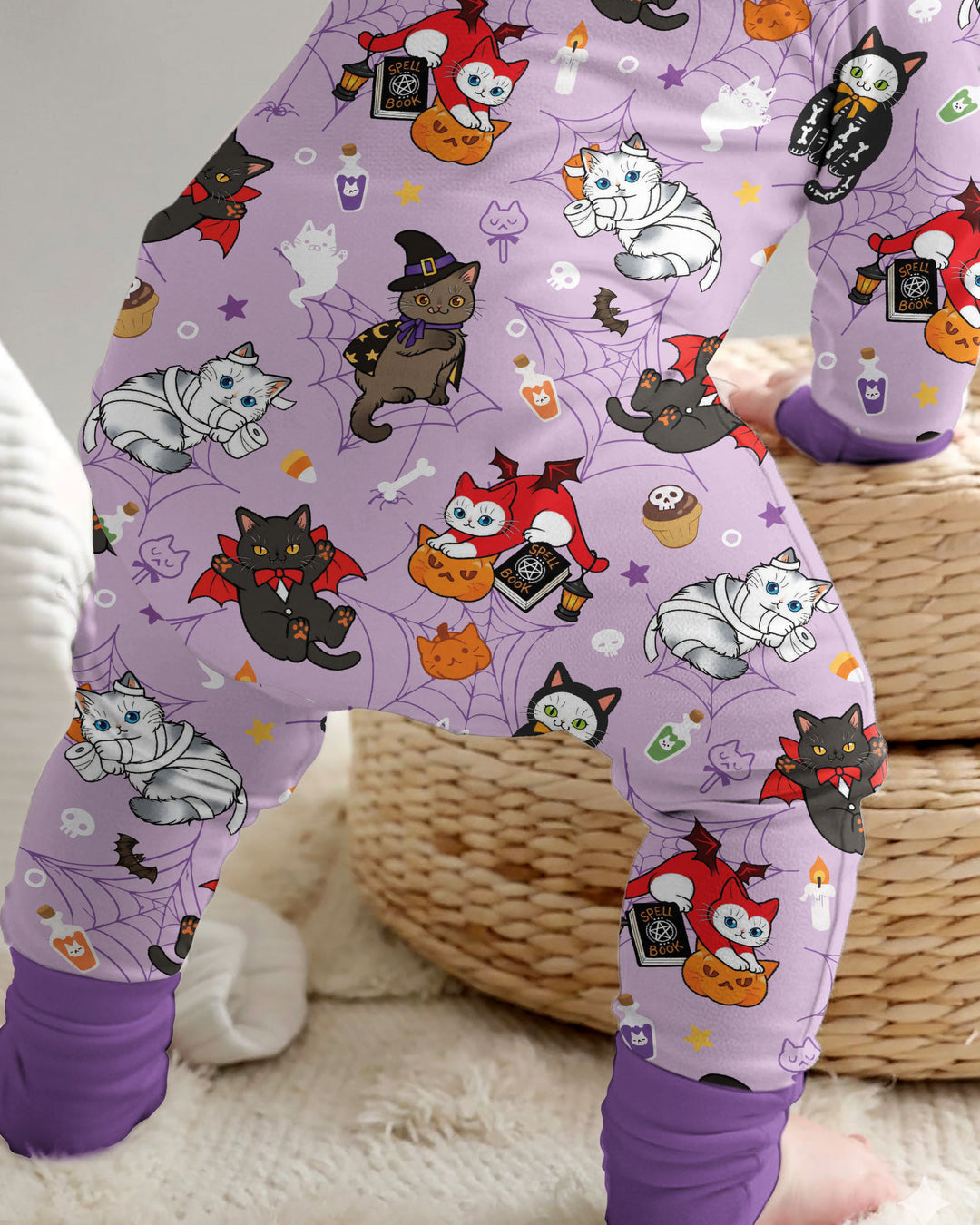 Spooky Kittie Bamboo Convertible Zippy