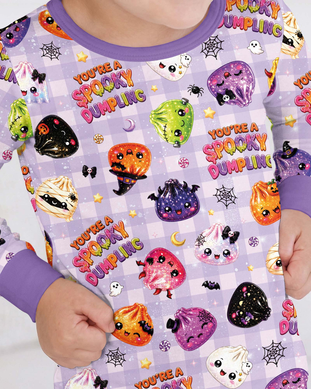 You're A Spooky Dumpling Bamboo Two Piece Long Sleeve Pajama Set