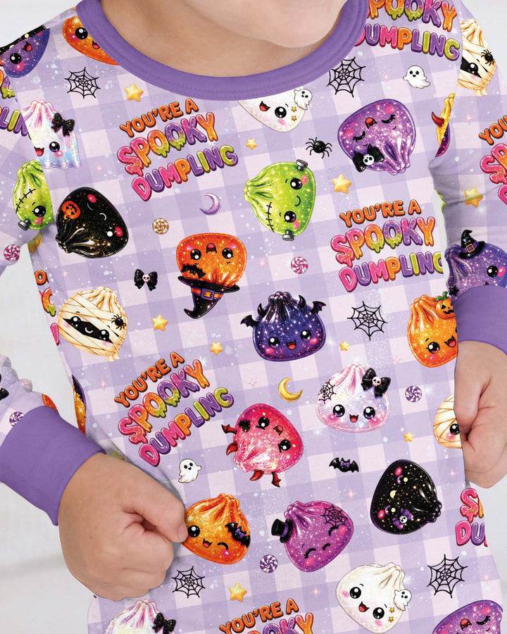 You're A Spooky Dumpling Bamboo Two Piece Long Sleeve Pajama Set