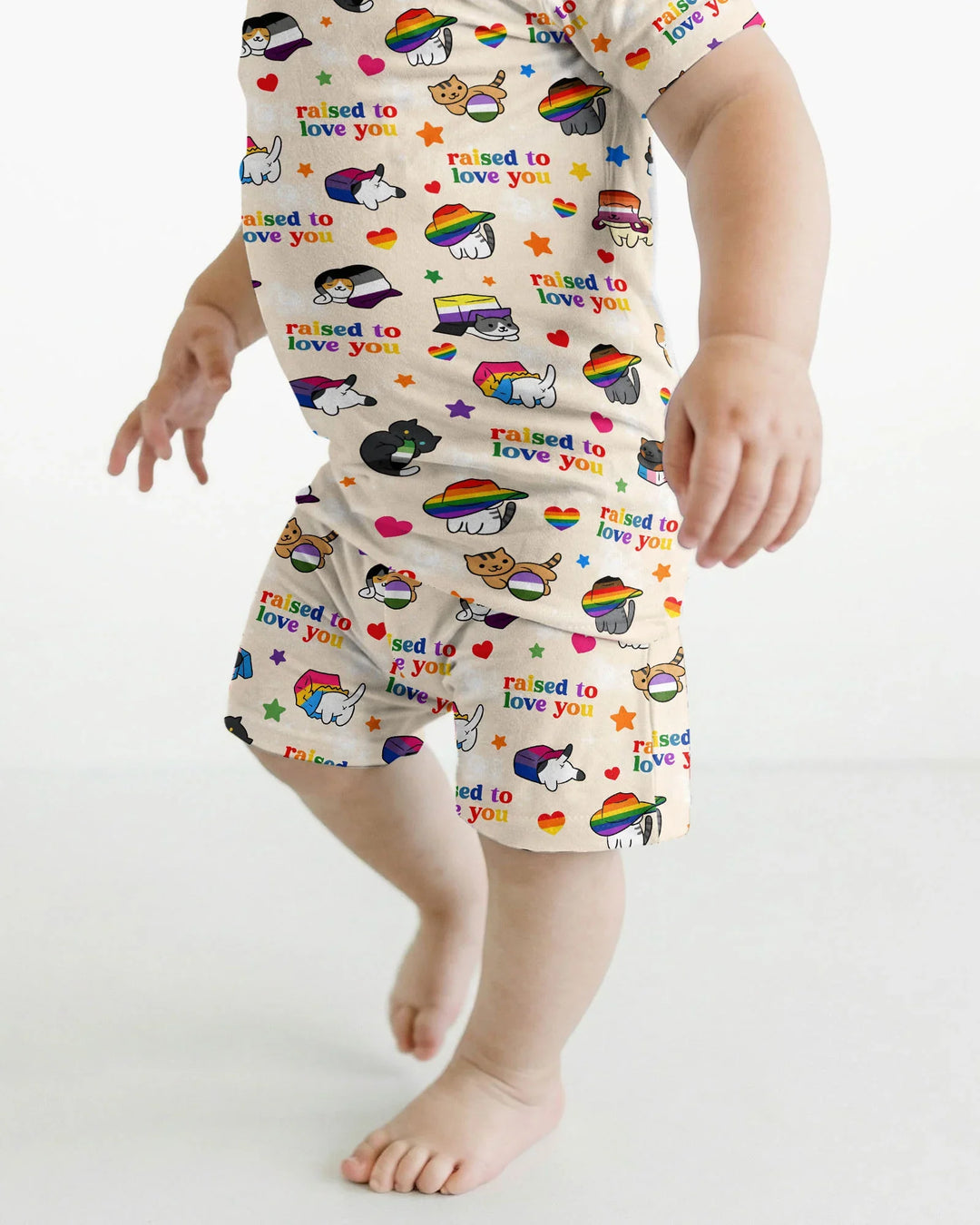 Schlafanzug-Set zweiteilig, kurze Ärmel, kurze Hose, Bambus