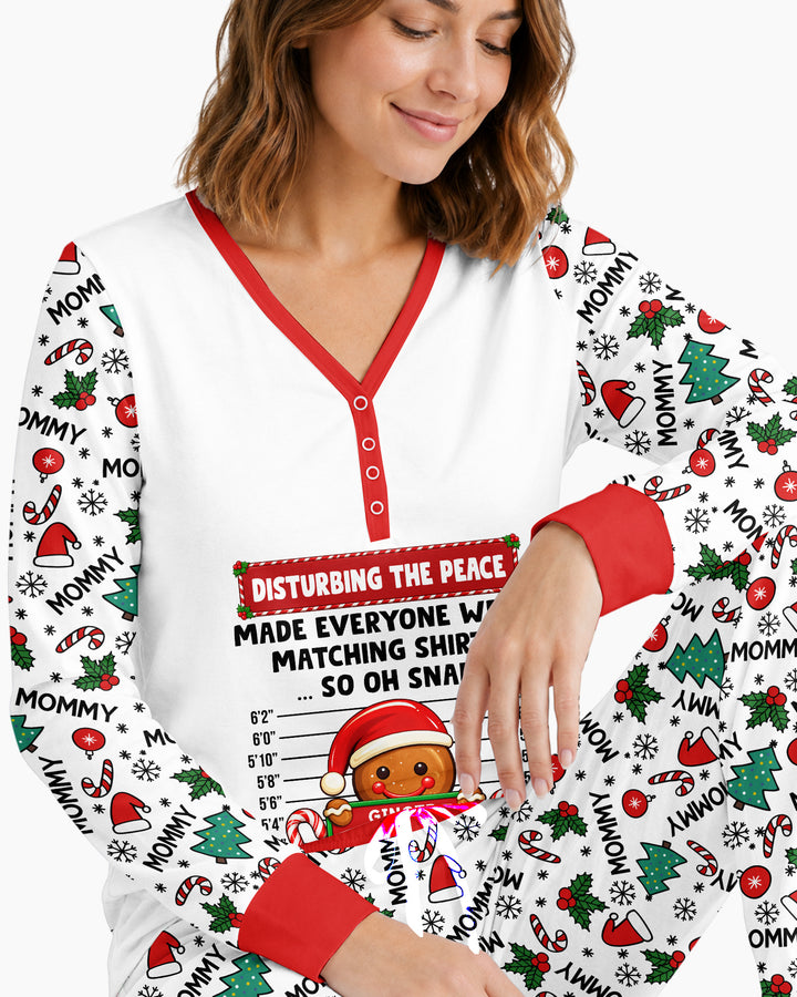 Funny Christmas Family Matching Bamboo Women Pajama Set
