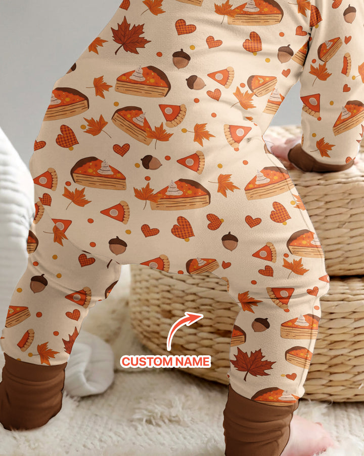 Custom Name My First Thanksgiving Bamboo Convertible Zippy