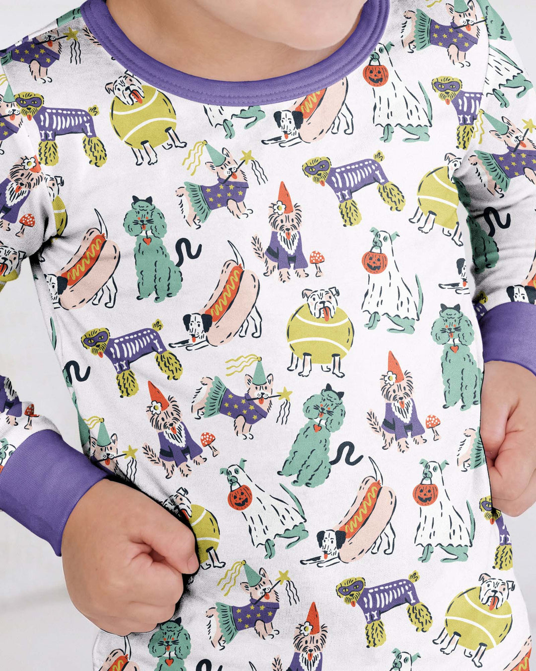 Bark-O-Ween Bamboo Two Piece Long Sleeve Pajama Set