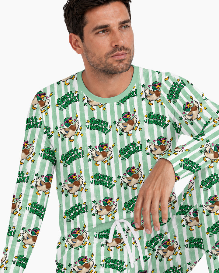Guess What Mallard Butt Bamboo Men's Pajama Set