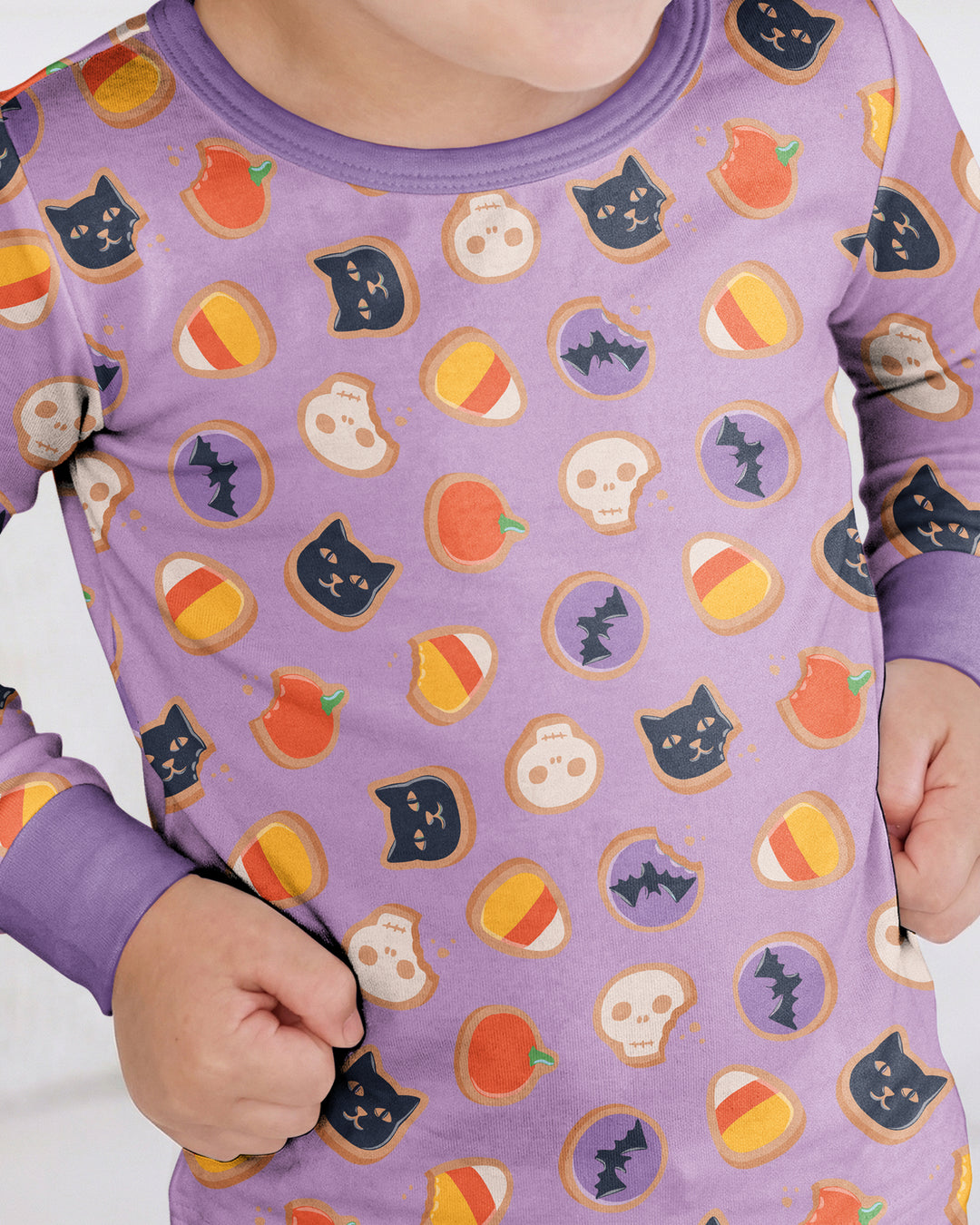 Halloween Cookies Bamboo Two Piece Long Sleeve Pajama Set
