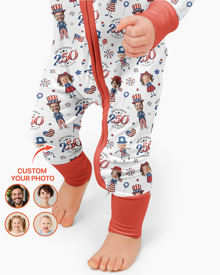 Gerippte Babykleidung mit individuellem Foto - Weich &amp; Skizzenhaft