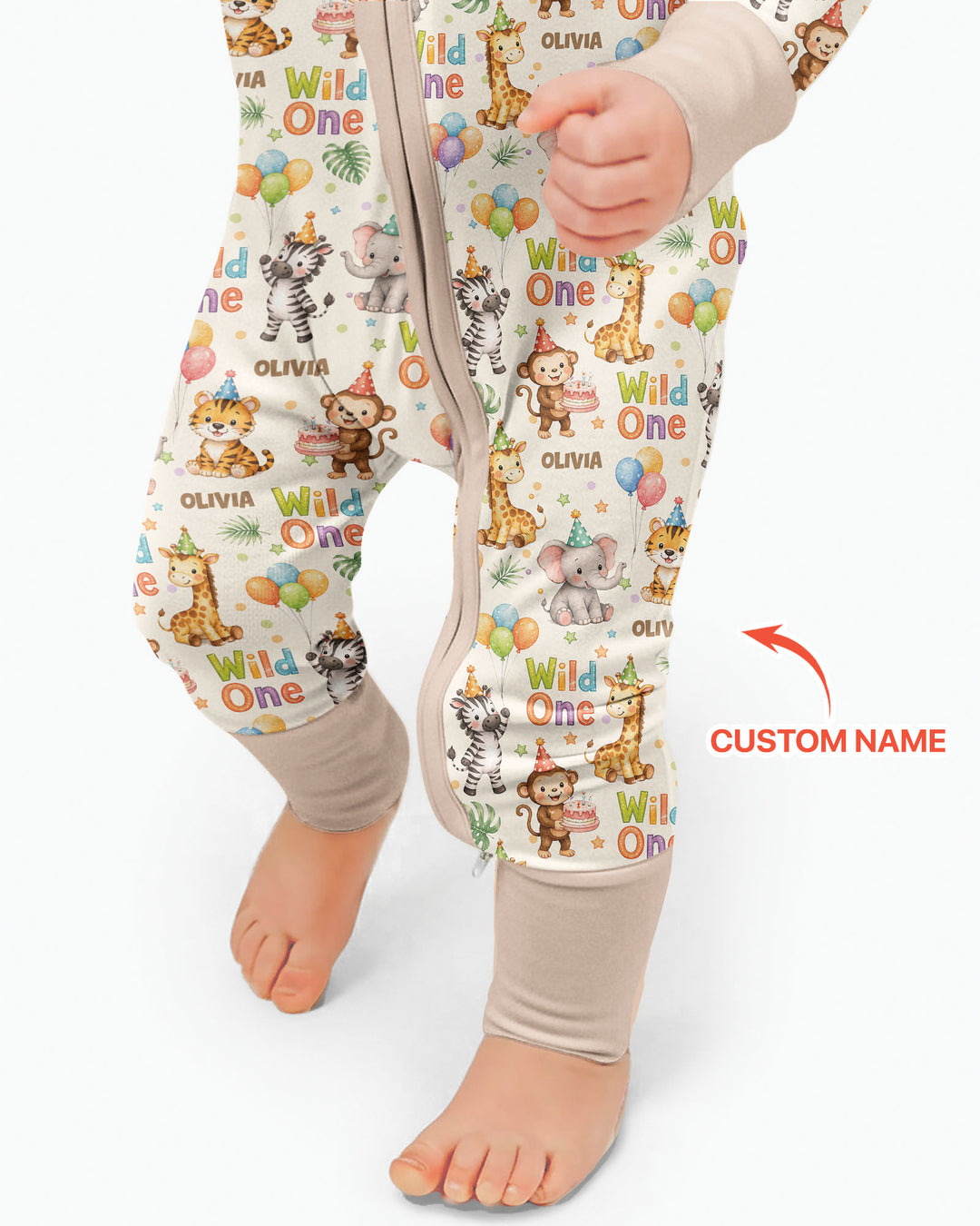 Gerippte Babykleidung mit individuellem Foto - Weich &amp; Skizzenhaft