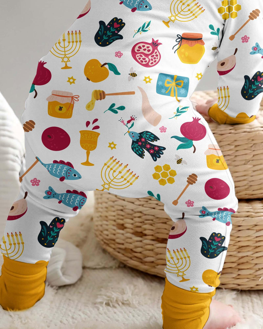 Gerippte Babykleidung mit individuellem Foto - Weich &amp; Skizzenhaft