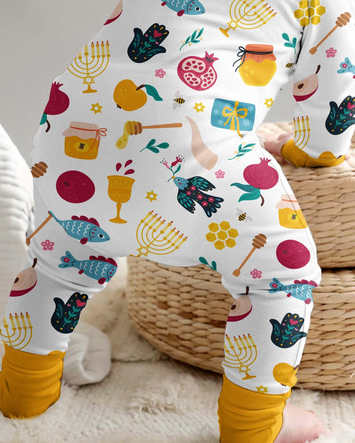 Gerippte Babykleidung mit individuellem Foto - Weich &amp; Skizzenhaft