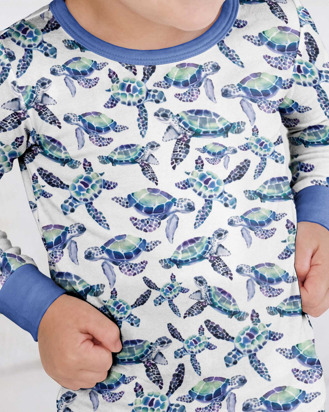 Sea Turtle Dream Bamboo Two Piece Long Sleeve Pajama Set