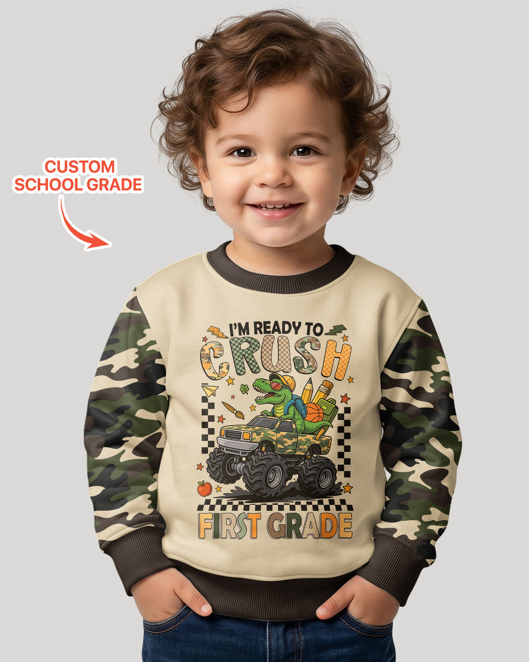 Custom Template Bambus-Rundhals-Sweatshirt