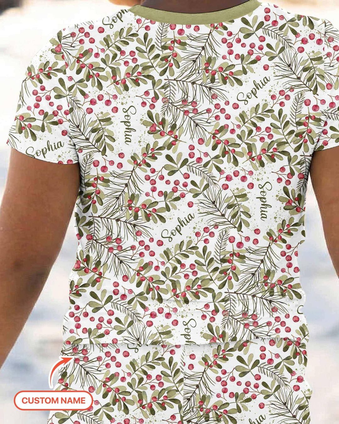 Zweiteiliges, kurzärmliges Pyjama-Set mit Marienkäfern