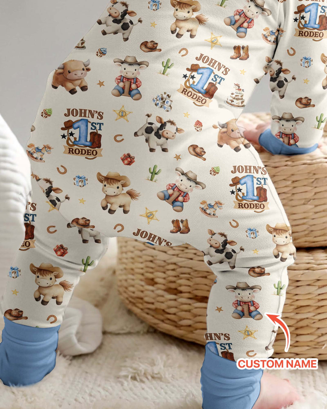 Gerippte Babykleidung mit individuellem Foto - Weich &amp; Skizzenhaft
