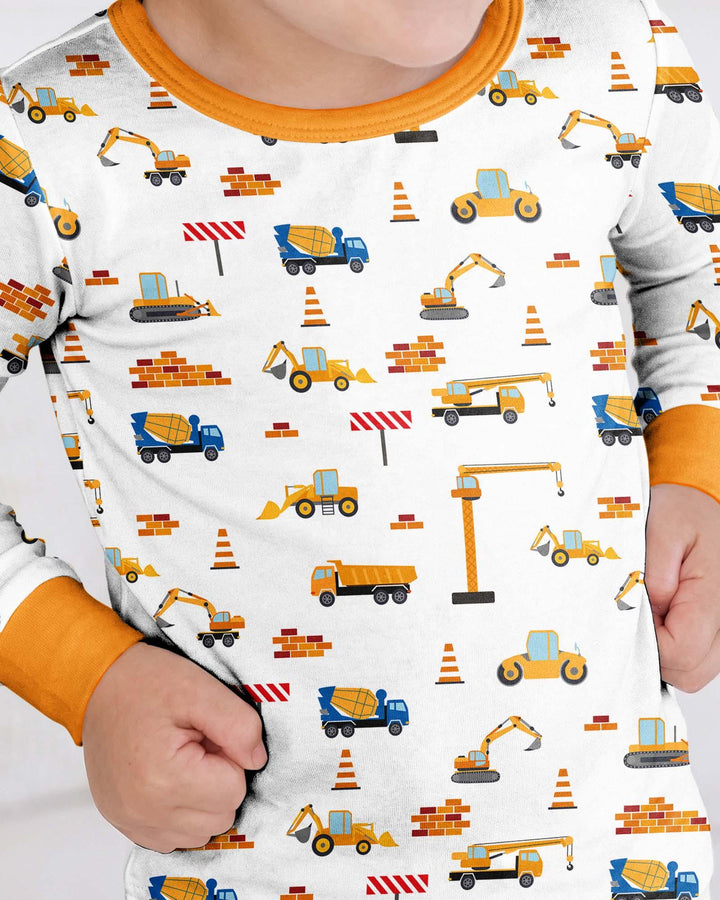 Construction Bamboo Two Piece Pajama Set