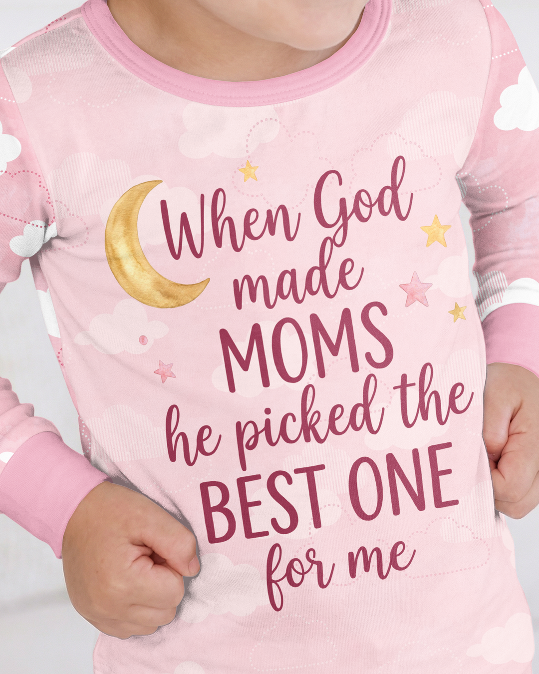 God Made The Best Mom Bamboo Two Piece Long Sleeve Pajama Set