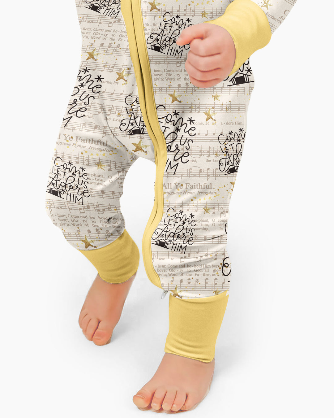 Oh Come Let Us Adore Him Custom Name Mommy And Me Matching Bamboo Convertible Zippy