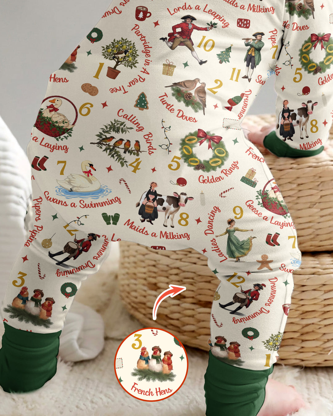 12 Days of Christmas Bamboo Convertible Zippy