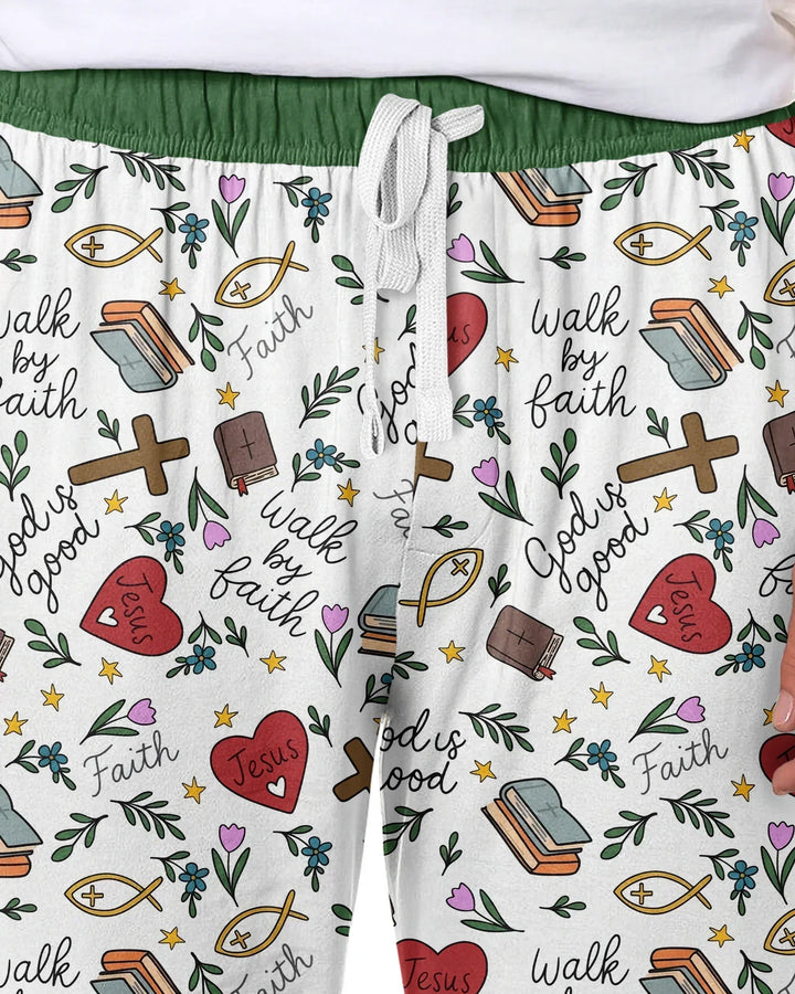 Love Jesus God Is Good Bamboo Men's Pajama Set